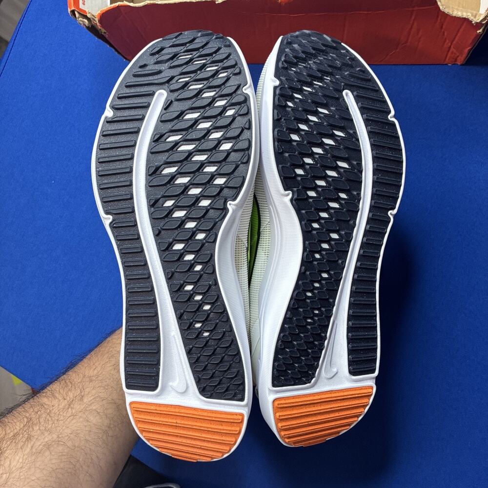 Women Nike Downshifter 12 Running Shoe Summit White/Lime Blast DD9294-104 no lid - Picture 7 of 10